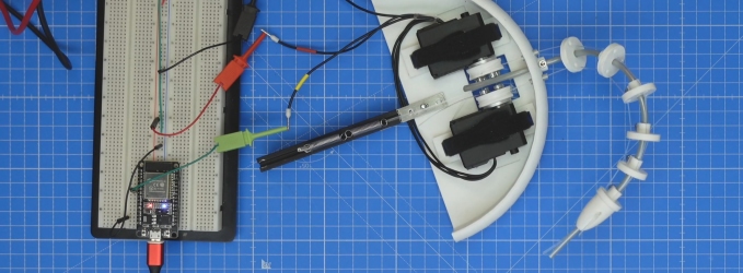 ESP32 steuert einen Prototyp des Roboterkissens